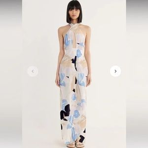 NWOT RUMER LEILA X FRONT LINEN MAXI